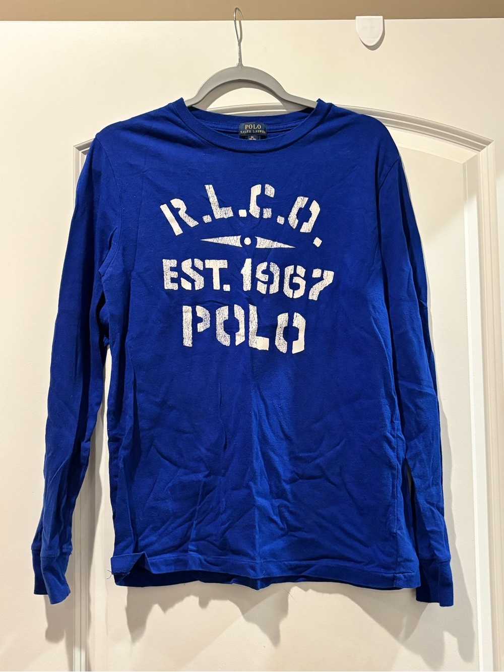 Polo by Ralph Lauren Royal Blue Long-Sleeve Graphic Tee
